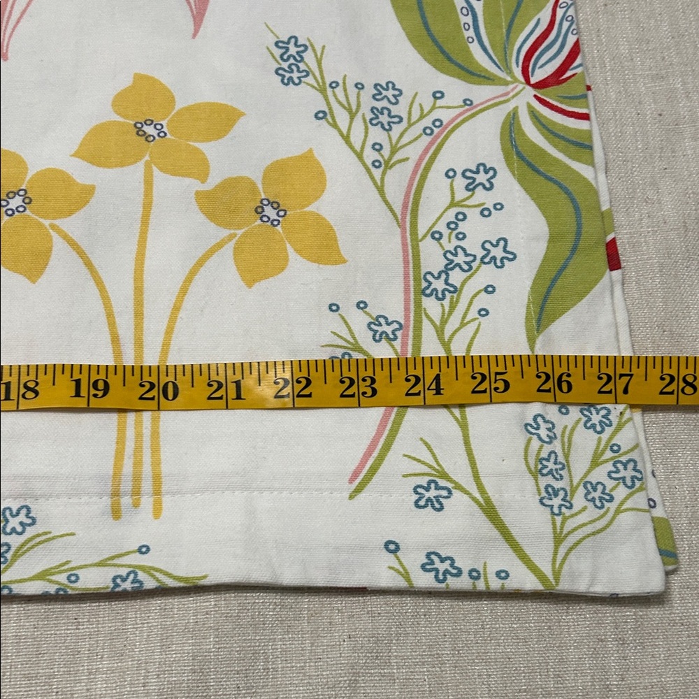 Handmade Euro Shams (2) Floral Print Fabric Shabby Chic Bohemian - Picture 3 of 6